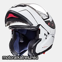 MT Atom Solid Pearl White fehér felnyitható sisak L 105200046