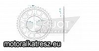 JT 115-409-43 hátsó lánckerék