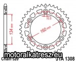 JT 110-461-47 hátsó lánckerék