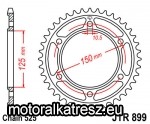 JT 115-564-45 hátsó lánckerék