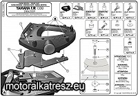 Kappa Hátsó doboztartó konzol K228M