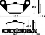 SBS (Scandinavian Brakes) 557HS fékbetét