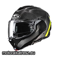 HJC F100 CARBON STAN MC3H karbon-szürke-UV hátranyitható bukósisak M