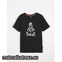 Diverse Dakar DKR DES LOGO póló fekete színben fehér mintával M