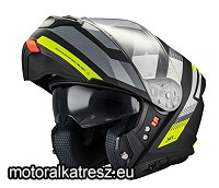 MT Genesis SV STROKE B13 matt fekete-neon sárga felnyitható sisak M