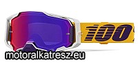 100% Armega Difenbak fehér védőszemüveg lila lencsével (cross/enduro/ATV/quad)