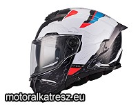 MT Atom 2 SV HIGHLANDS A7 kék-piros-fehér felnyitható sisak M