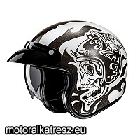 HJC V31 FLAME MC5 fekete-fehér bukósisak XS