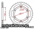JT 110-451-50 ALU hátsó lánckerék