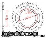 JT JTR1163-45 hátsó lánckerék