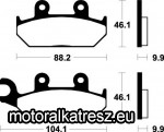 SBS (Scandinavian Brakes) 650HS fékbetét