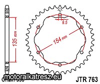 JT 115-693-40 / JTR763-40 hátsó lánckerék