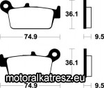 SBS (Scandinavian Brakes) 604HF fékbetét