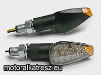 MotoPRO Fehér burás LED-es rövid szárú index pár 245-612 E jelzéssel