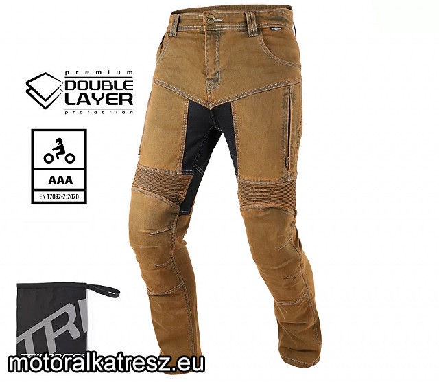 Trilobite Parado Doublelayer rozsdabarna színű motoros farmernadrág, slim fit, AAA, 30